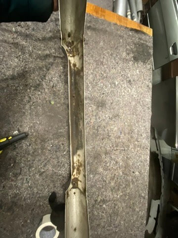 BMW E9 Front Bumper – Good Condition (Original) Including Left Rubber / Impact Strip (Driver Side)