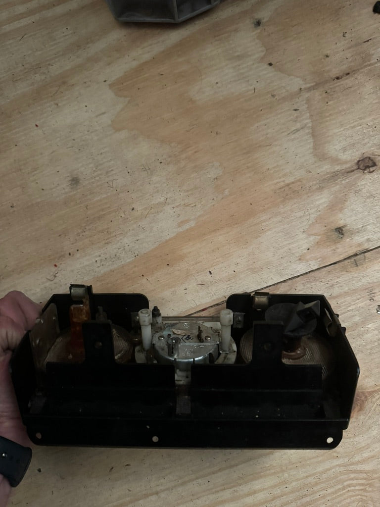 BMW E12 Heater Control Panel A/C with Analog Clock | USED Genuine OEM