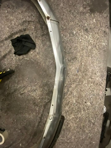 BMW E9 Front Bumper – Good Condition (Original) Including Left Rubber / Impact Strip (Driver Side)