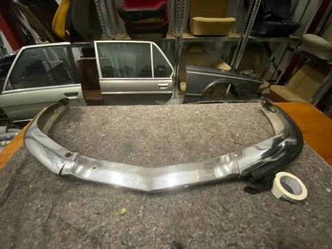 BMW E9 Front Bumper – Good Condition (Original) Including Left Rubber / Impact Strip (Driver Side)